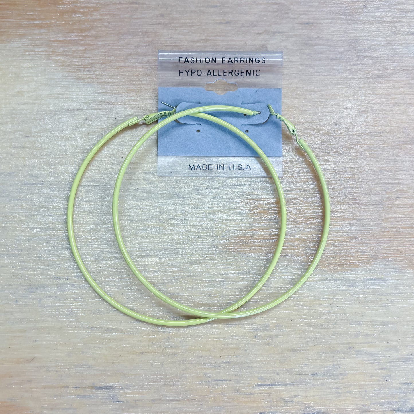 Earrings - Yellow Hoops