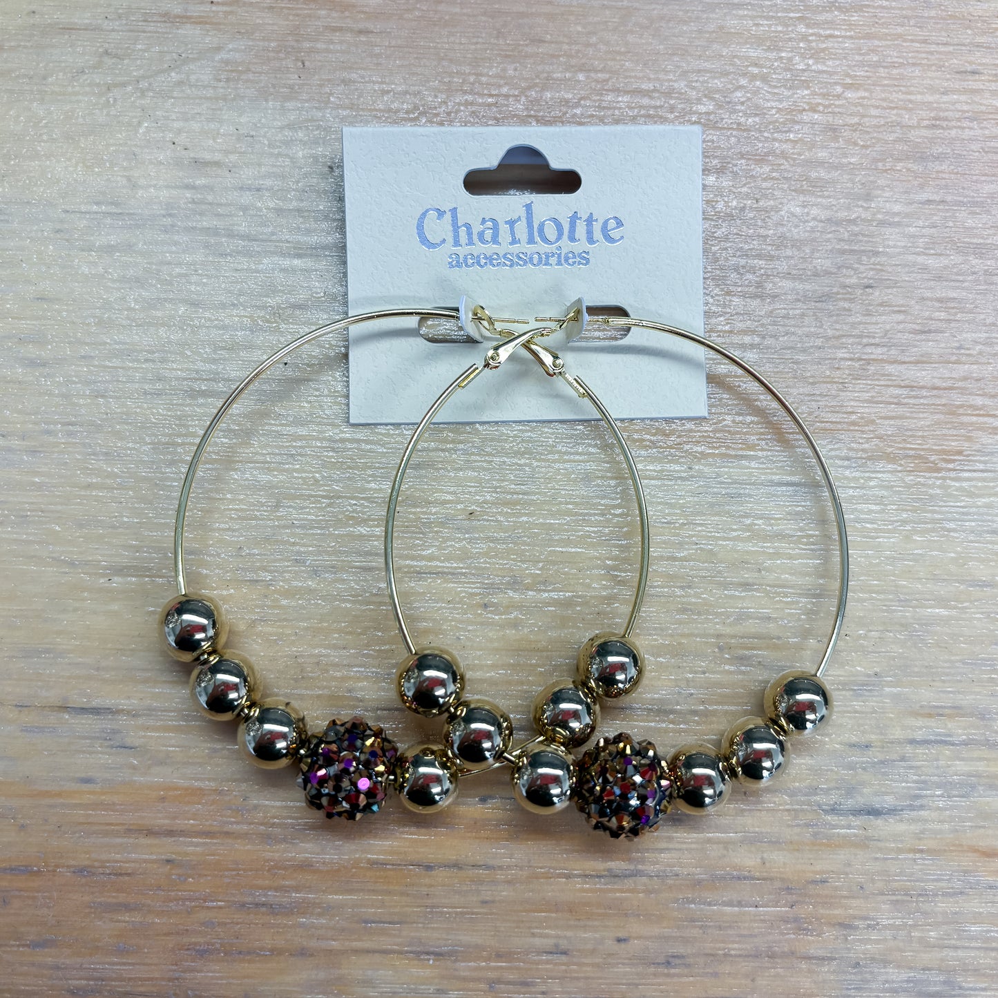 Earrings - Silver Sphere Loops