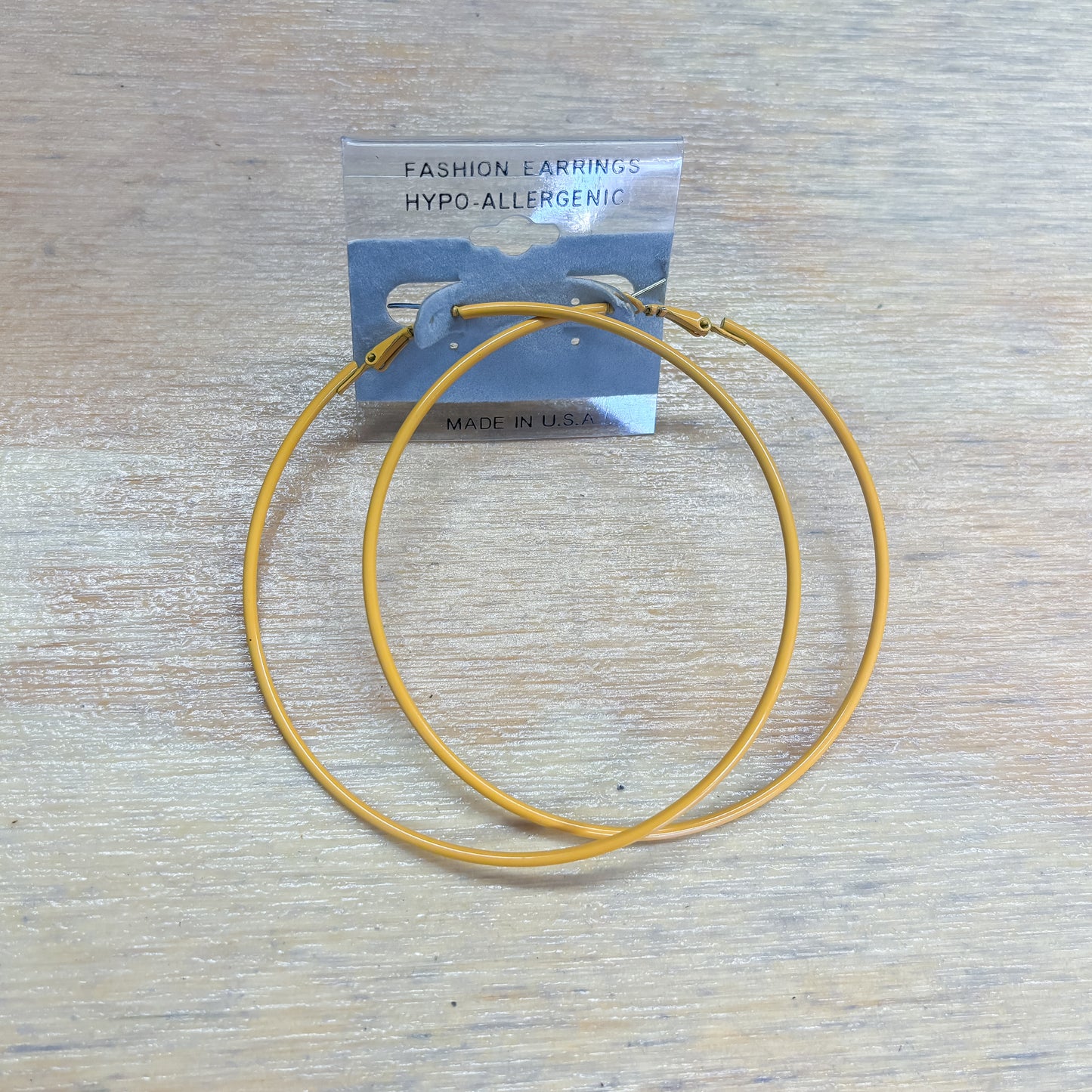 Earrings - Orange Hoops
