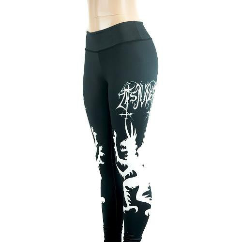 Tsjuder classic black metal leggings