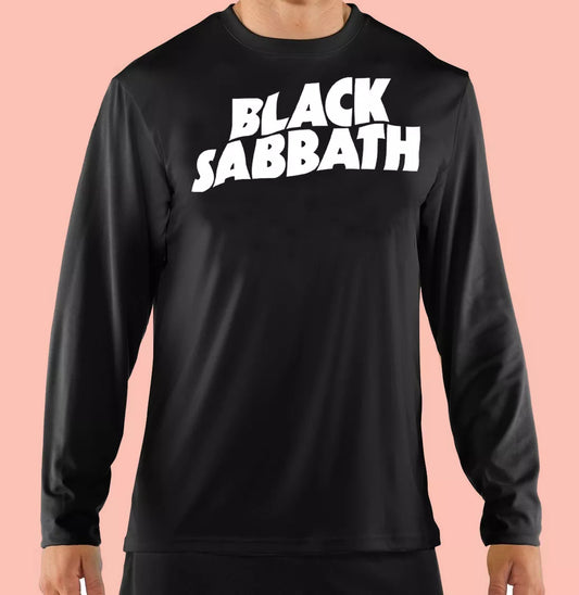black sabbat classic logo shirt Long Sleeve