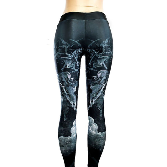 Gustave Dore - The fallen angel - French art leggings