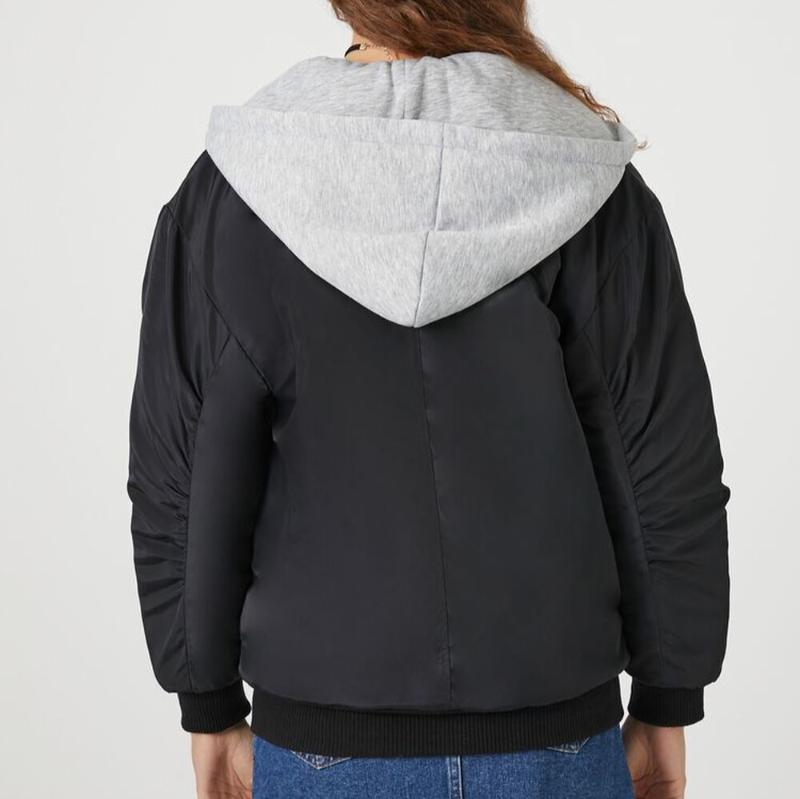 Letterman Zip-Up Bomber Jacket